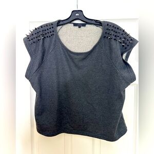 Women’s Crop Top with Metal Embellishments